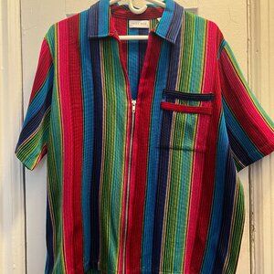 Zip Up Short Sleeve Shirt